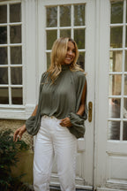 Khaki Belly Blouse