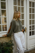 Khaki Belly Blouse