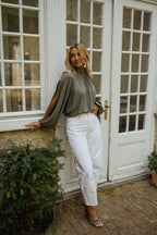 Khaki Belly Blouse