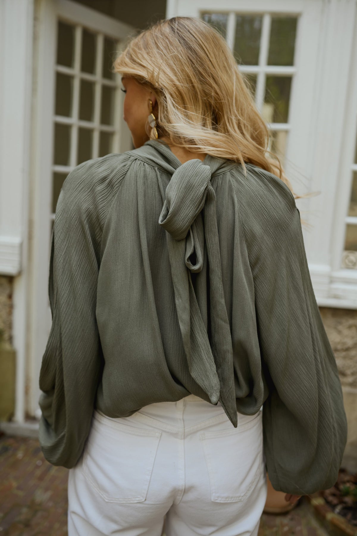 Khaki Belly Blouse