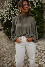 Khaki Belly Blouse