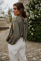 Khaki Belly Blouse