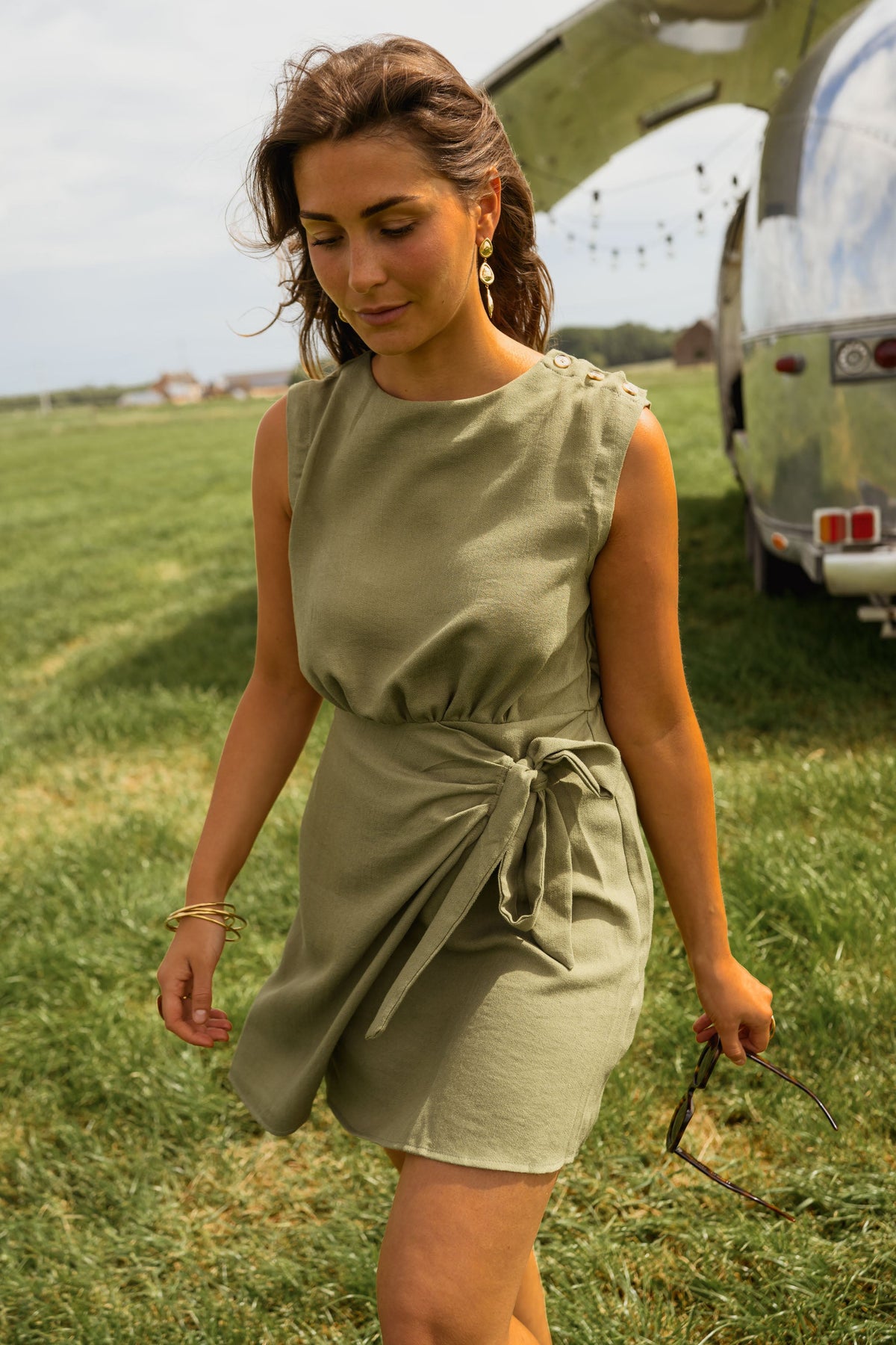 Khaki Minerva Dress