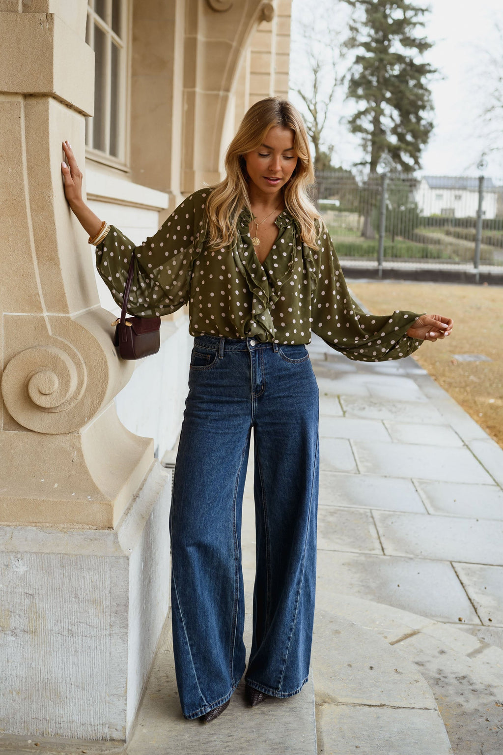 Khaki Alessia Blouse