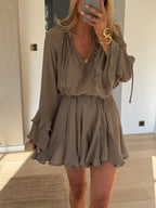 Khaki Zora Dress