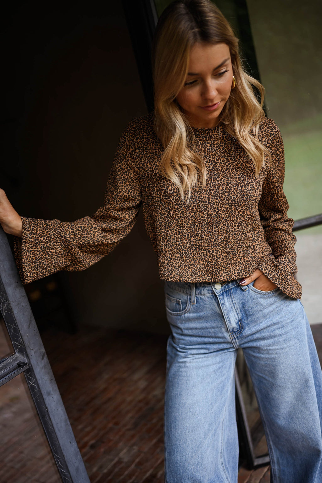 Leopard Analy Blouse