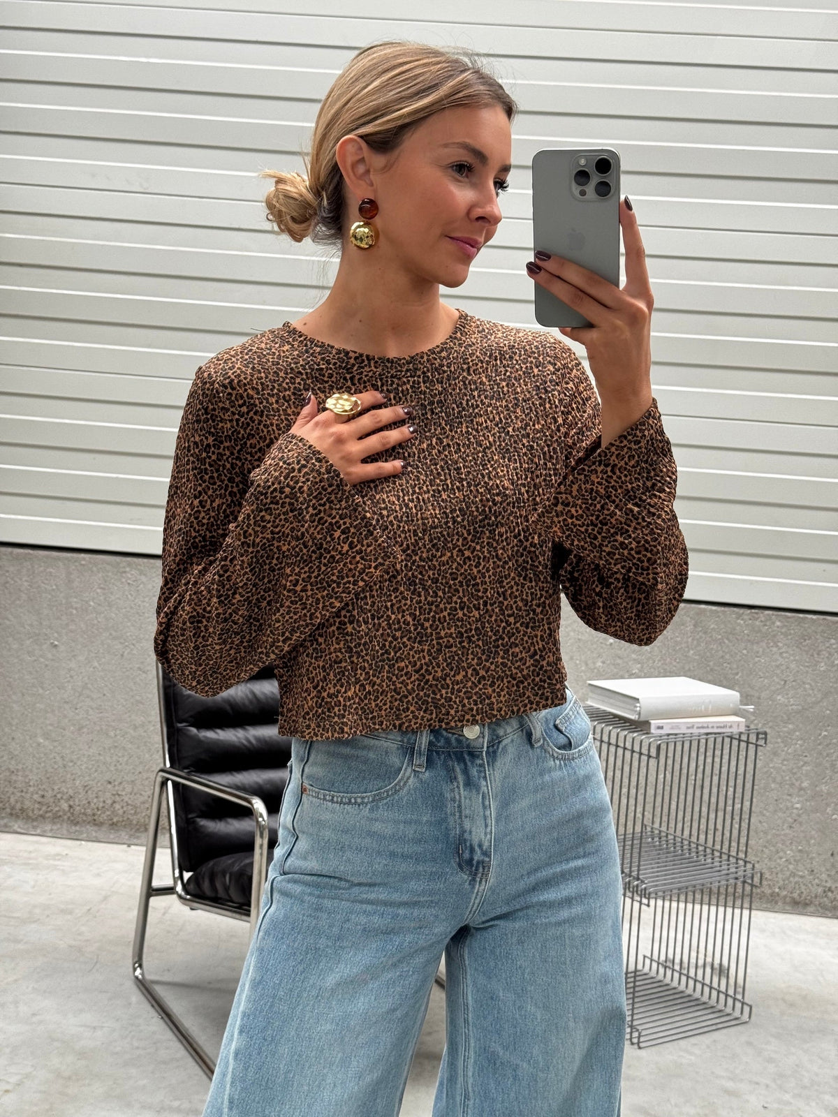 Leopard Analy Blouse