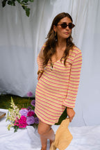 Orange Crochet Ariana Dress