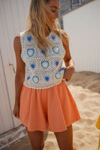 Orange Erica Shorts