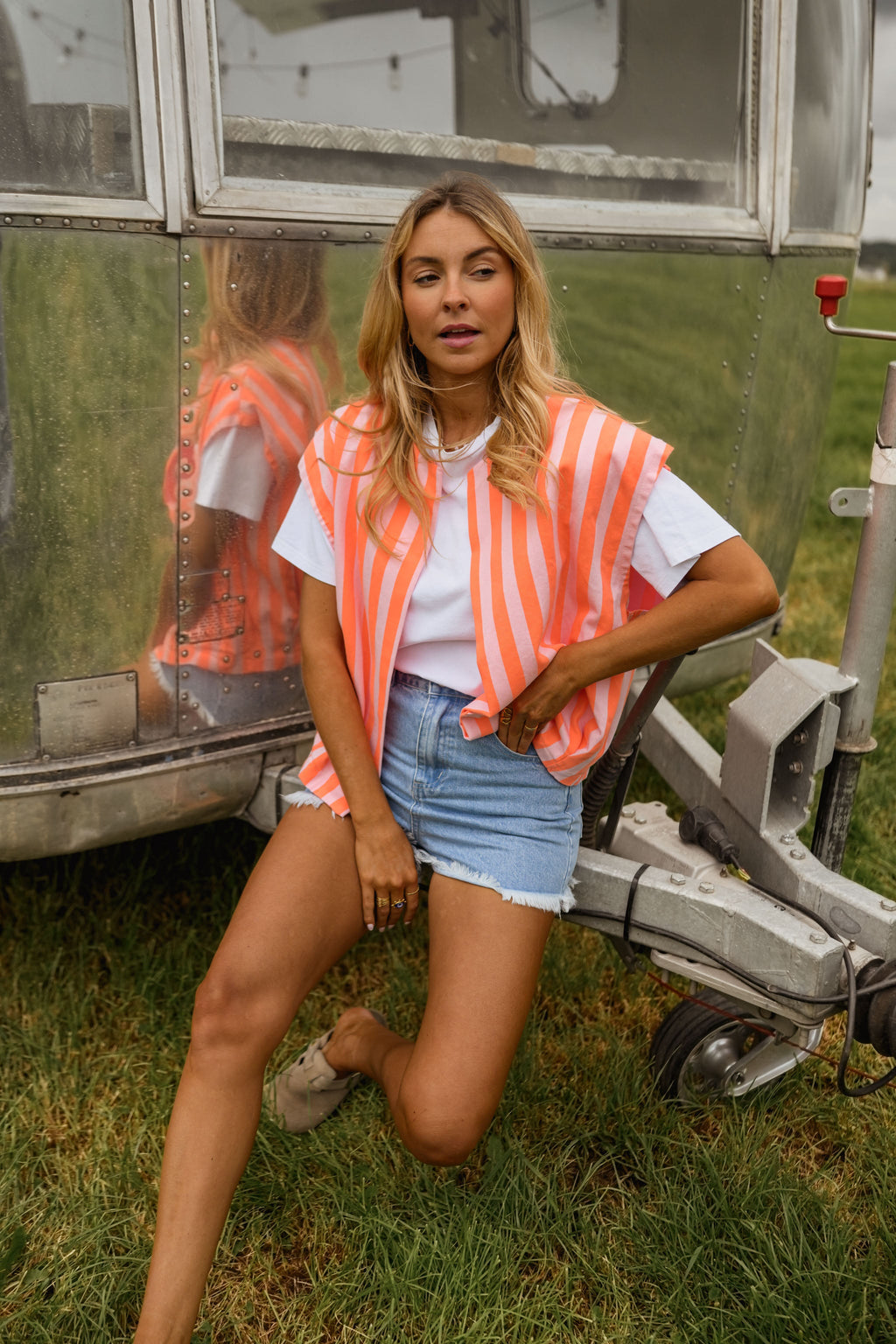 Orange Striped Leticia Jacket
