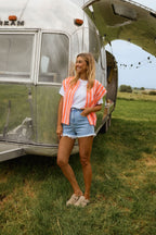 Orange Striped Leticia Jacket