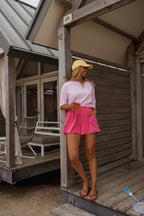 Pink Cotton Issa Shorts