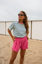 Pink Cotton Issa Shorts