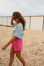 Pink Cotton Issa Shorts