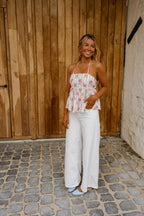 Pink Floral Nonoh Top