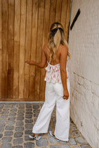 Pink Floral Nonoh Top
