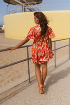 Pink and Orange Ophelie Dress