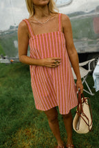 Pink Striped Veronica Dress