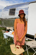 Pink Striped Veronica Dress