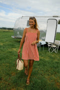 Pink Striped Veronica Dress