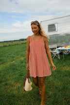 Pink Striped Veronica Dress