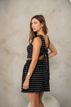 Black Polka Dots Pietra Top