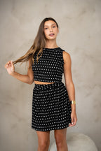 Black Polka Dots Pietra Top