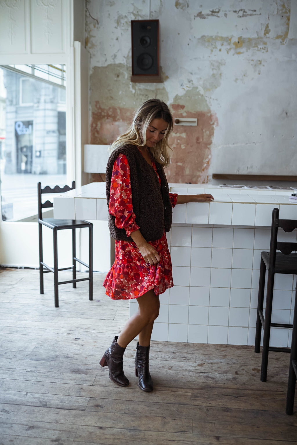 Red Basha Dress
