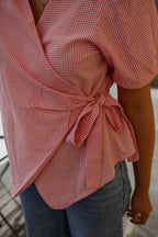 Red Camille Blouse