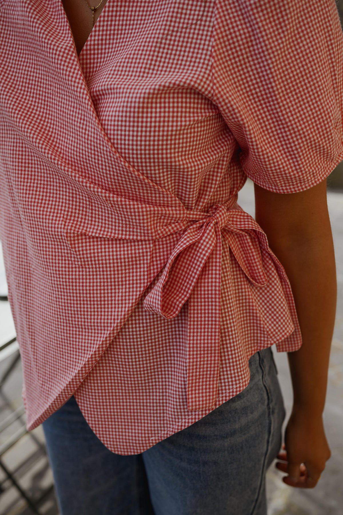 Red Camille Blouse