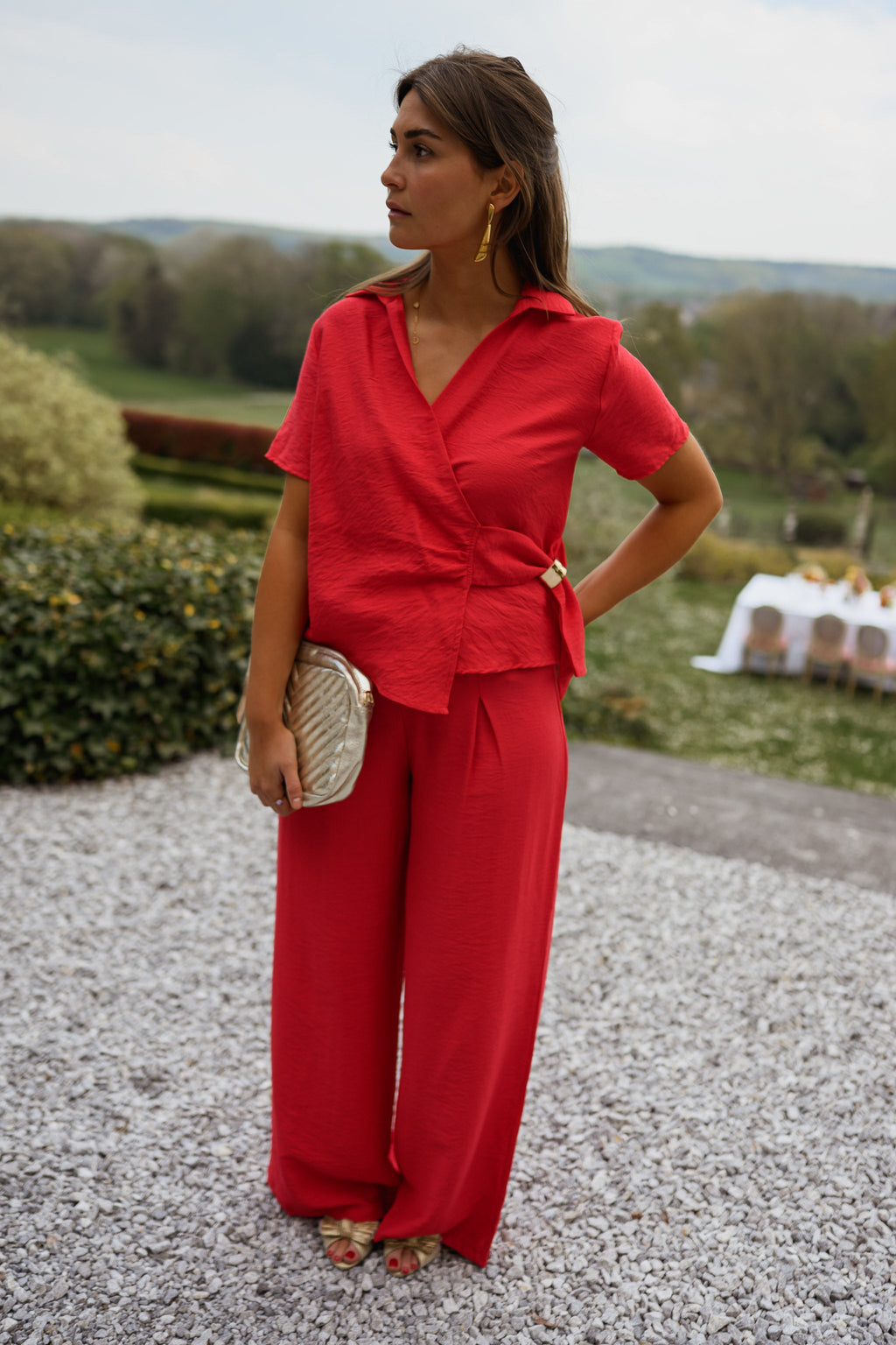 Red Patricia Blouse