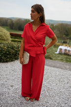 Red Patricia Blouse