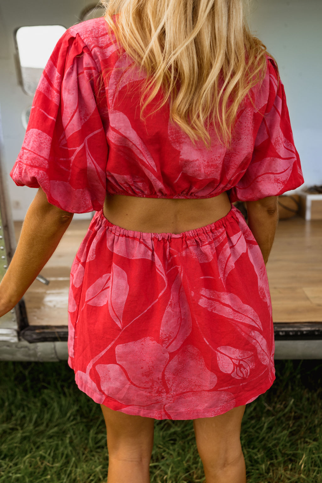Red And Pink Natalia Dress