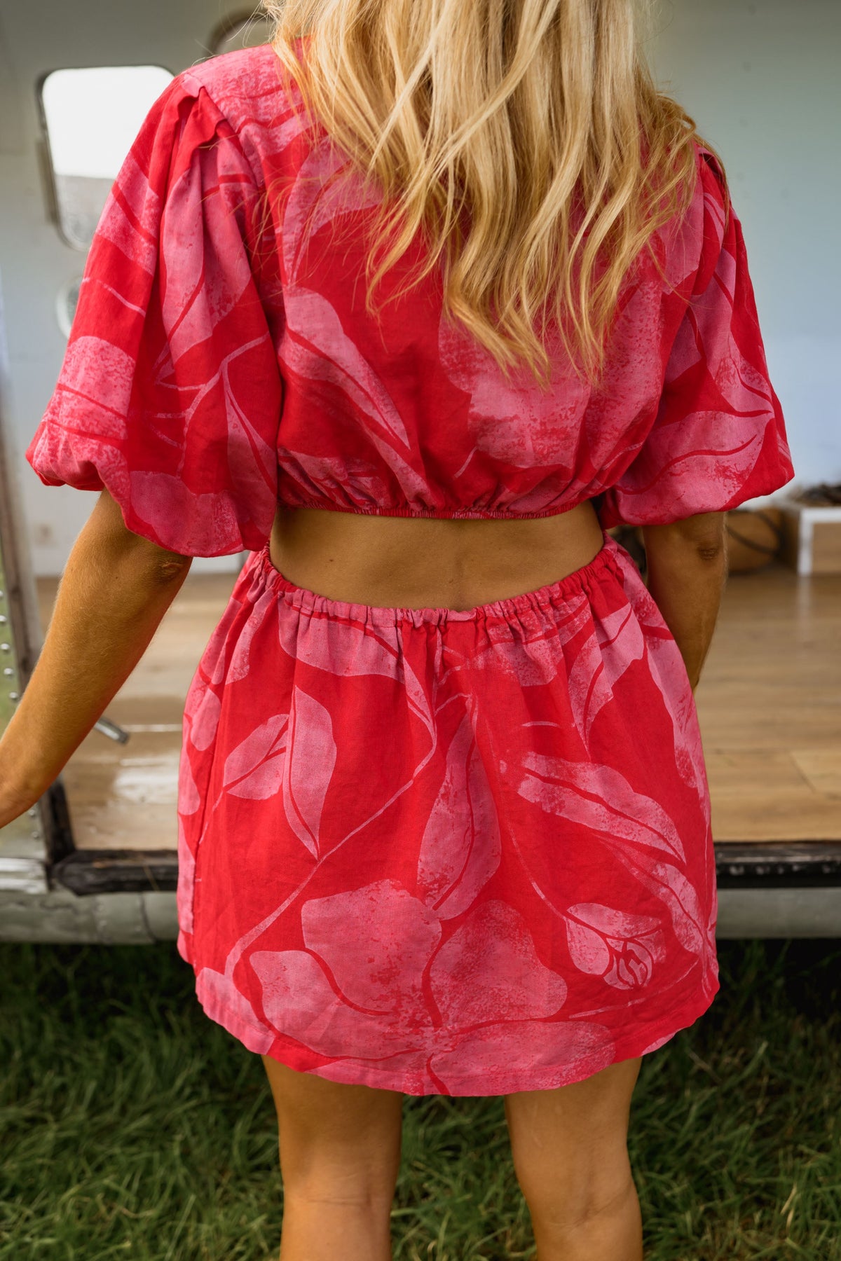 Red And Pink Natalia Dress