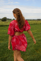 Red And Pink Natalia Dress