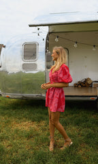 Red And Pink Natalia Dress