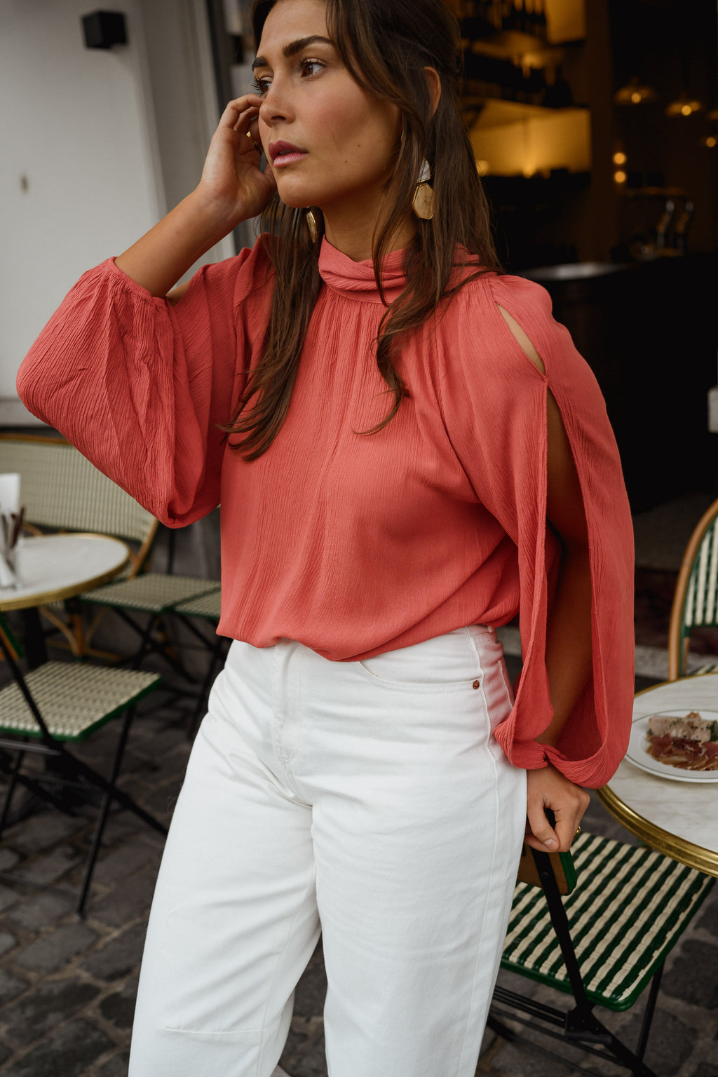 Terracotta Belly Blouse