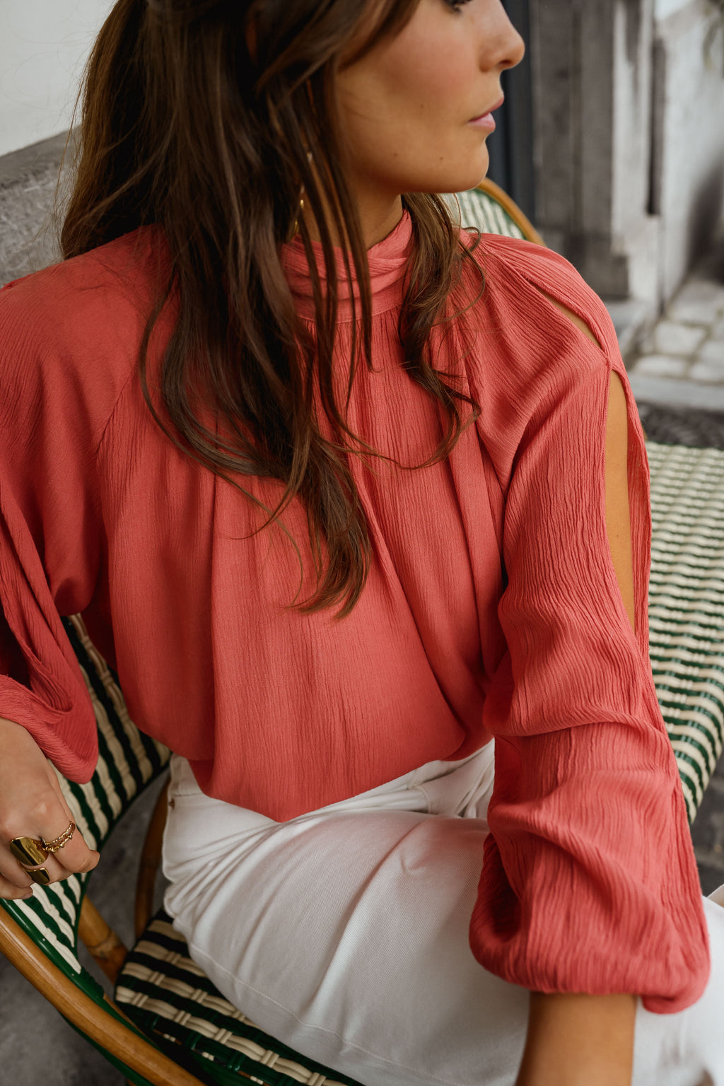 Terracotta Belly Blouse