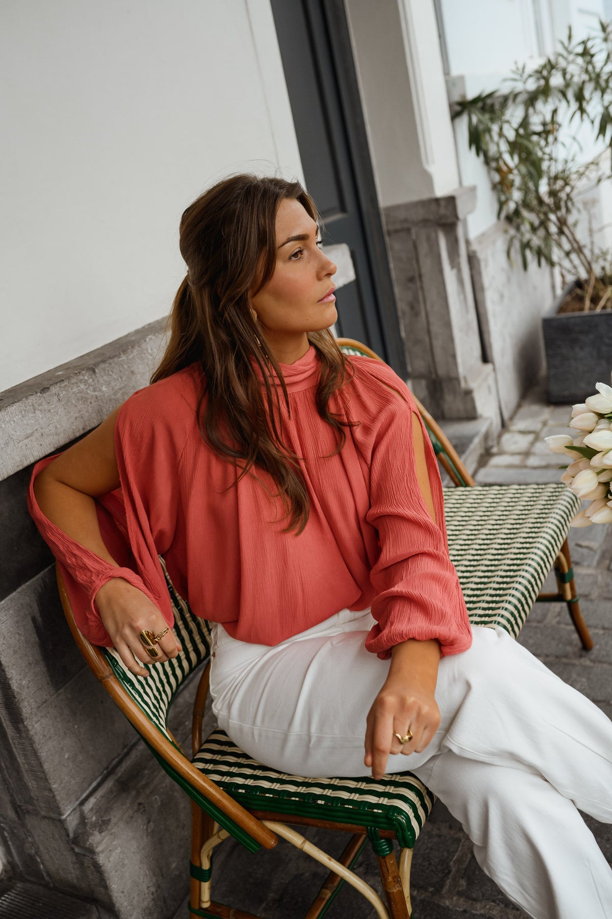 Terracotta Belly Blouse