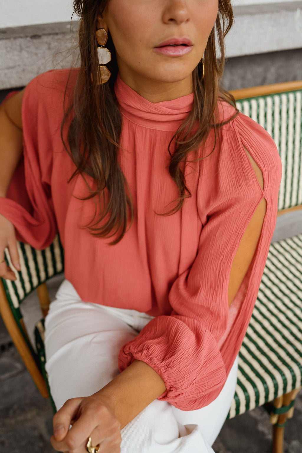 Terracotta Belly Blouse