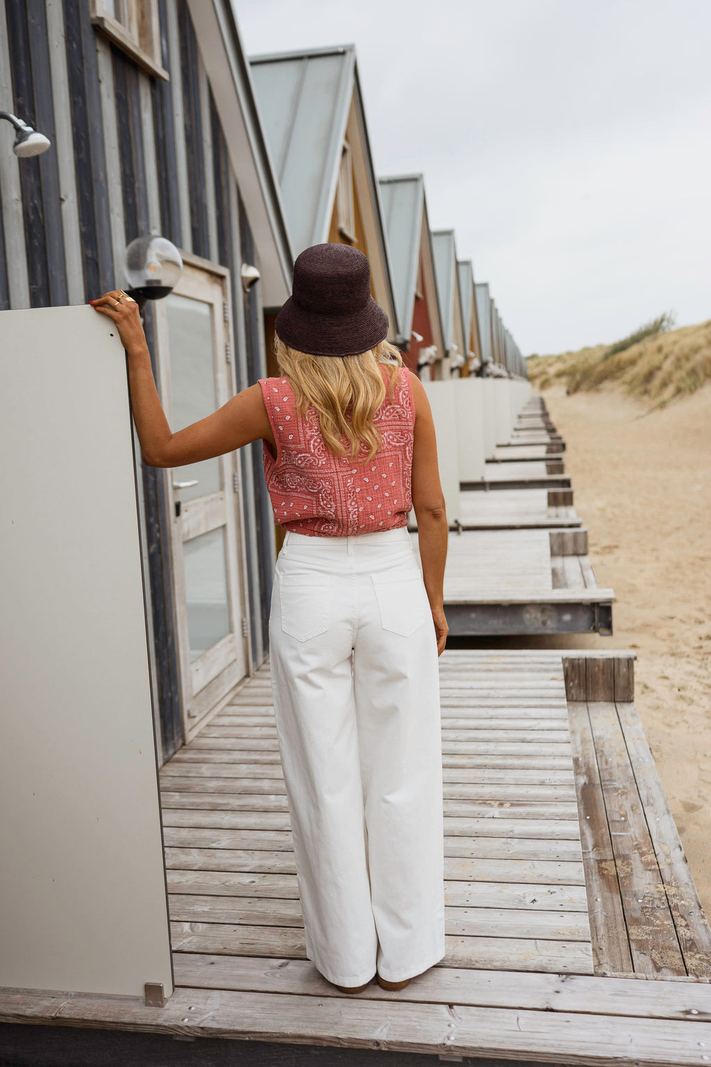 Terracotta Patterned Amira Top