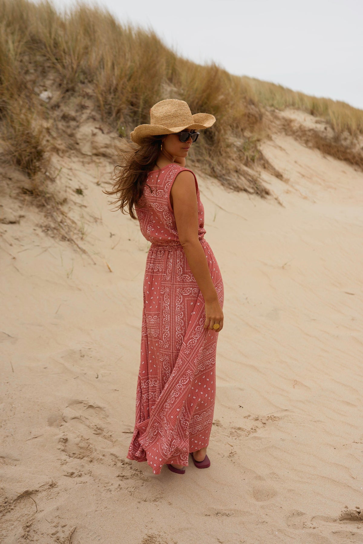 Terracotta Patterned Amira Top