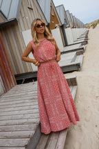 Terracotta Patterned Amira Top