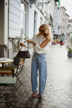 White Belly Blouse