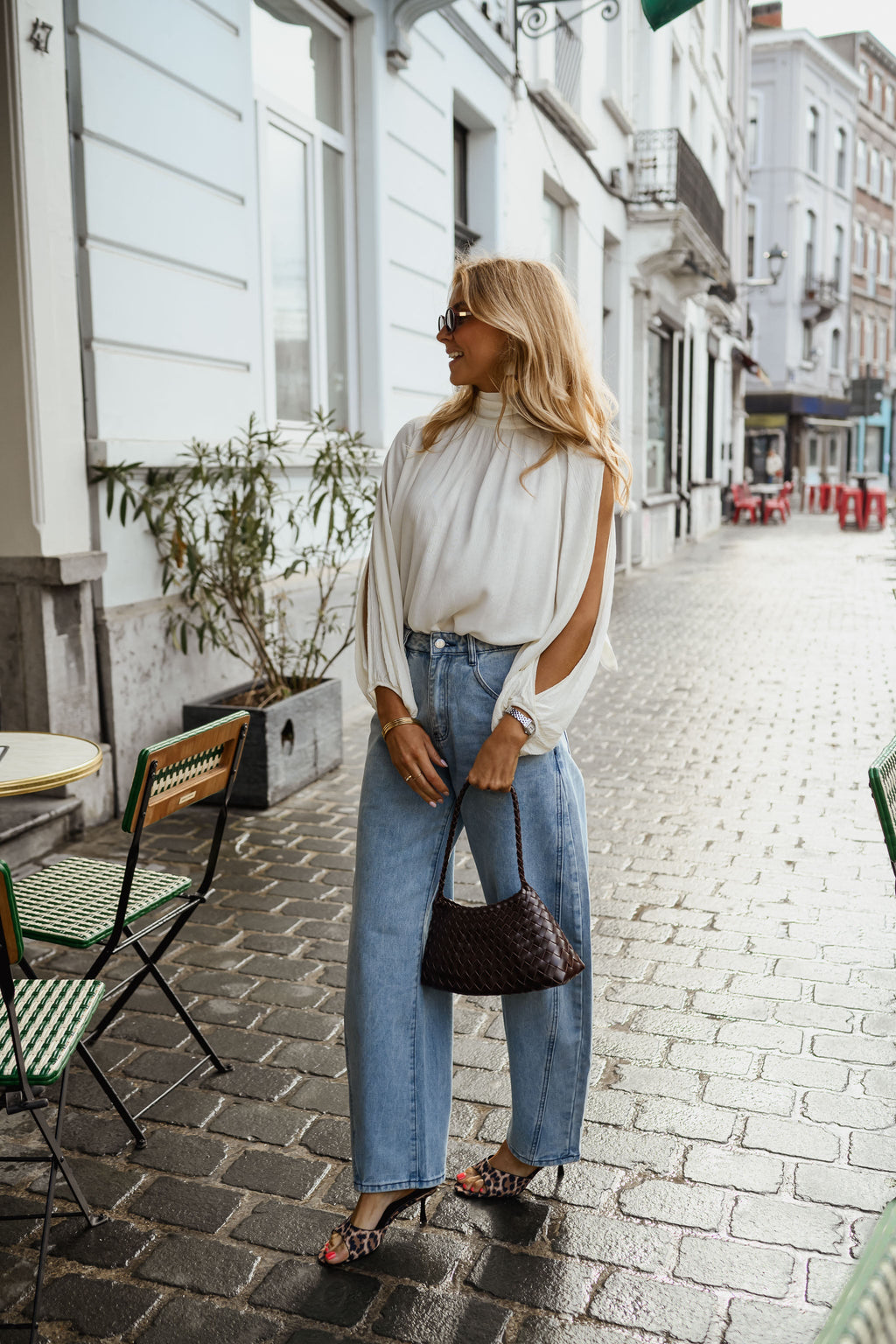 White Belly Blouse
