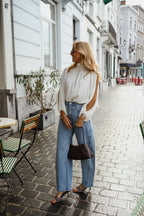 White Belly Blouse