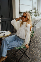 White Belly Blouse