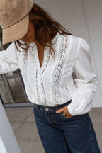 White Grain Blouse