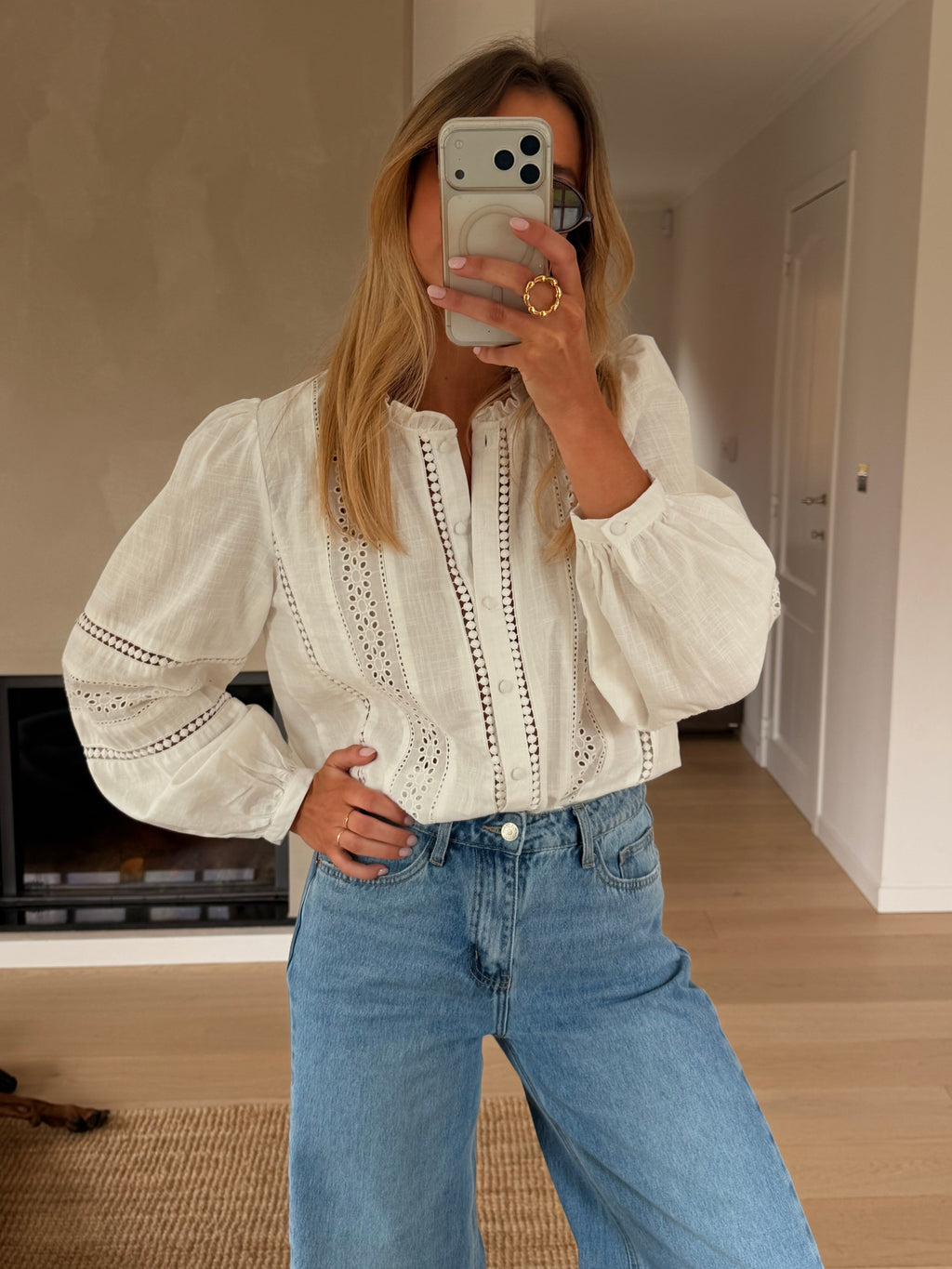 White Grain Blouse