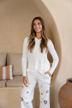 White Pres Jeans